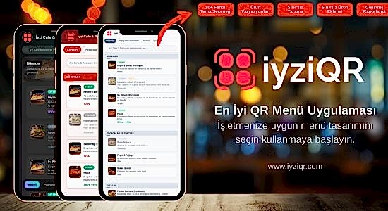 iyziqr QR Menü Yazılımı - Kafe ve Restoranlar İçin